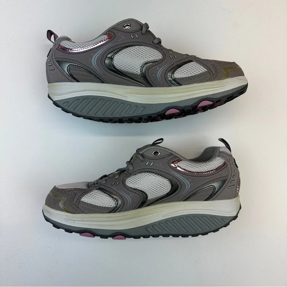 Sketchers Shape-ups Pink & Gray Size 7.5 - Picture 7 of 12